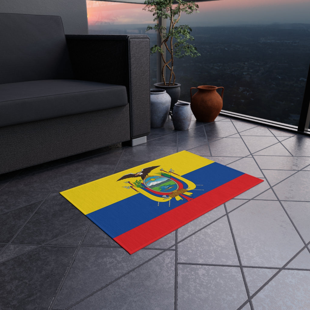 Flag Of Ecuador Outdoor Non - Slip Door Mat | Copa America | 24"x36" Home Decor La Vie Bien Flag Of Ecuador Outdoor Non - Slip Door Mat | Copa America | 24"x36"