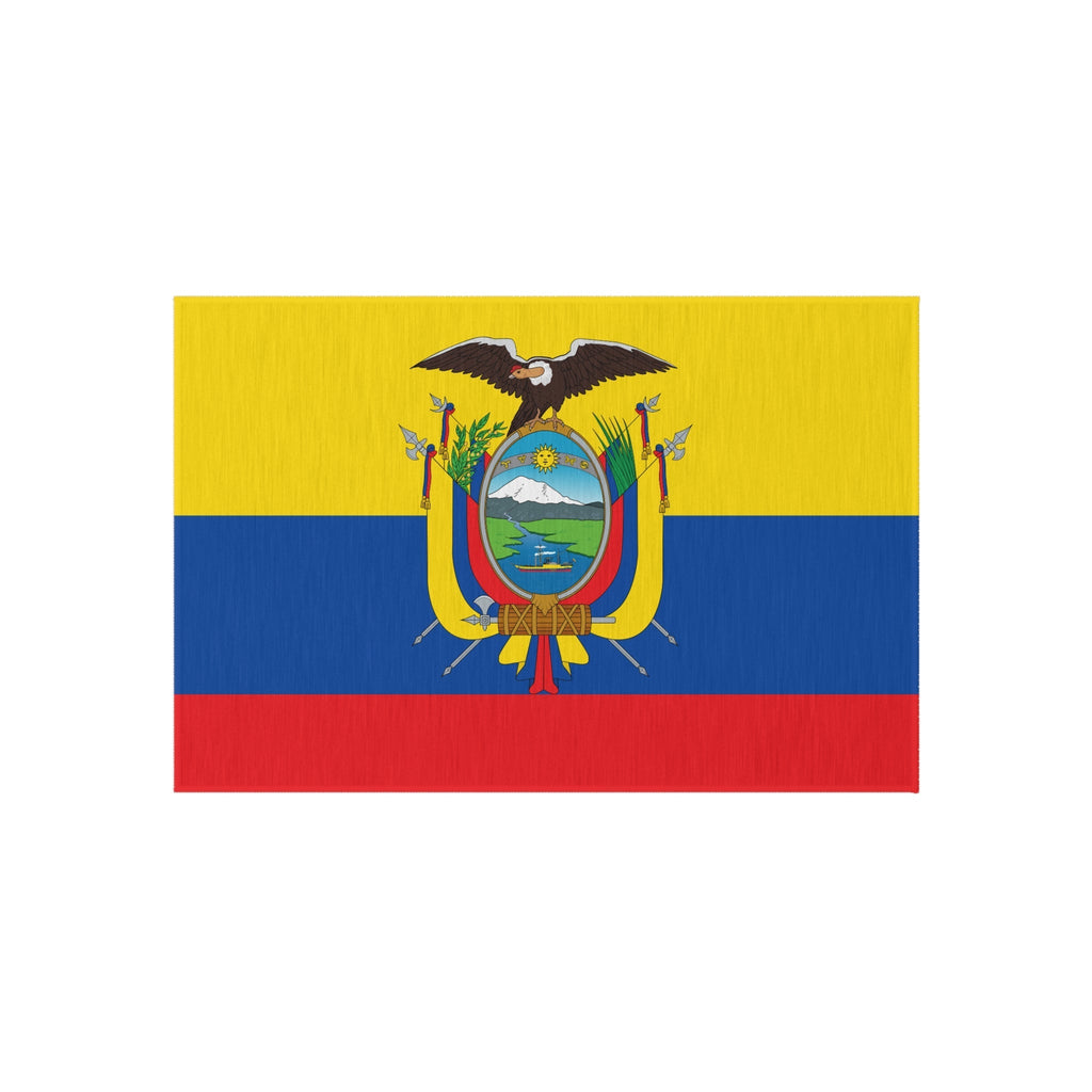 Flag Of Ecuador Outdoor Non - Slip Door Mat | Copa America | 24"x36" Home Decor La Vie Bien Flag Of Ecuador Outdoor Non - Slip Door Mat | Copa America | 24"x36"