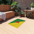 Flag Of French Guiana Outdoor Non - Slip Door Mat | Cayenne | Matoury | Kourou | Gift for French Guianans | 24"x36" Home Decor La Vie Bien Flag Of French Guiana Outdoor Non - Slip Door Mat | Cayenne | Matoury | Kourou | Gift for French Guianans | 24"x36"