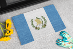 Flag Of Guatemala Outdoor Non - Slip Door Mat | Villa Nueva | Mixco | Coban | Chapin | 24"x36" Home Decor La Vie Bien Flag Of Guatemala Outdoor Non - Slip Door Mat | Villa Nueva | Mixco | Coban | Chapin | 24"x36"