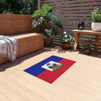 Flag Of Haiti Outdoor Non - Slip Door Mat | Port - Au - Prince | Carrefour | Delmas 73 | 24"x36" Home Decor La Vie Bien Flag Of Haiti Outdoor Non - Slip Door Mat | Port - Au - Prince | Carrefour | Delmas 73 | 24"x36"