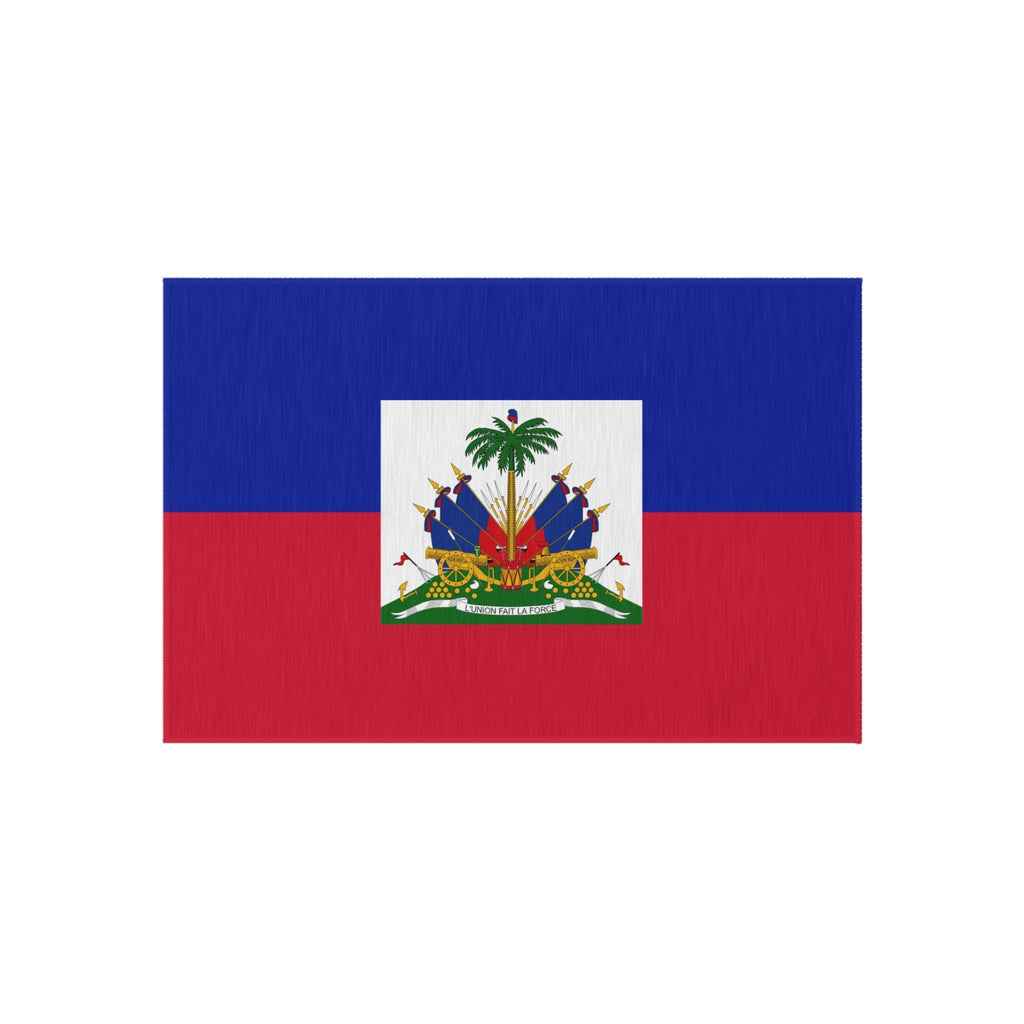 Flag Of Haiti Outdoor Non - Slip Door Mat | Port - Au - Prince | Carrefour | Delmas 73 | 24"x36" Home Decor La Vie Bien Flag Of Haiti Outdoor Non - Slip Door Mat | Port - Au - Prince | Carrefour | Delmas 73 | 24"x36"