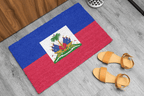 Flag Of Haiti Outdoor Non - Slip Door Mat | Port - Au - Prince | Carrefour | Delmas 73 | 24"x36" Home Decor La Vie Bien Flag Of Haiti Outdoor Non - Slip Door Mat | Port - Au - Prince | Carrefour | Delmas 73 | 24"x36"