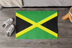 Flag Of Jamaica Outdoor Non - Slip Door Mat | Kingston | Montego Bay | Portmore | 24"x36" Home Decor La Vie Bien Flag Of Jamaica Outdoor Non - Slip Door Mat | Kingston | Montego Bay | Portmore | 24"x36"