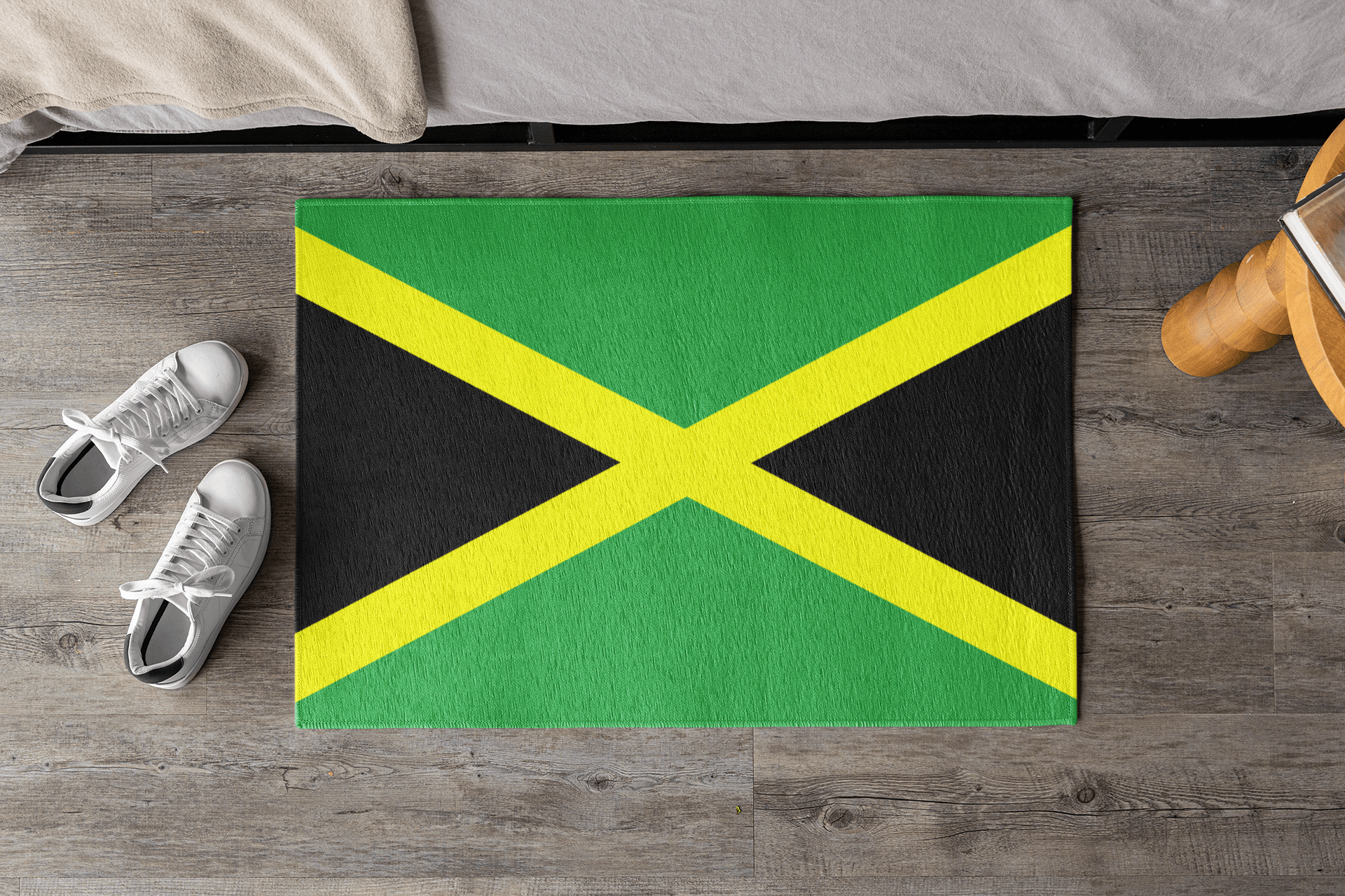 Flag Of Jamaica Outdoor Non - Slip Door Mat | Kingston | Montego Bay | Portmore | 24"x36" Home Decor La Vie Bien Flag Of Jamaica Outdoor Non - Slip Door Mat | Kingston | Montego Bay | Portmore | 24"x36"
