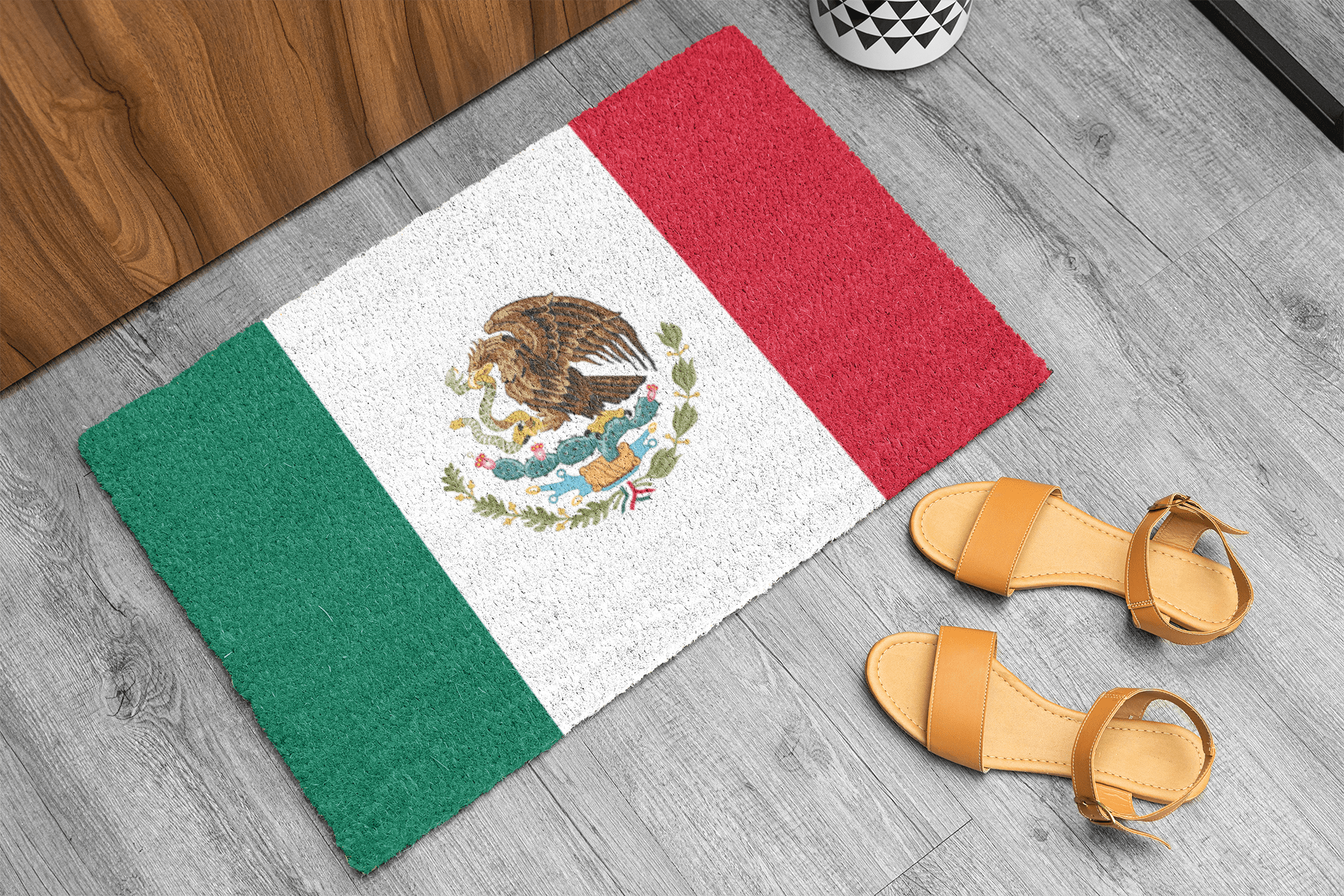 Flag Of Mexico Outdoor Non - Slip Door Mat | Copa America | FIFA | 24"x36" Home Decor La Vie Bien Flag Of Mexico Outdoor Non - Slip Door Mat | Copa America | FIFA | 24"x36"