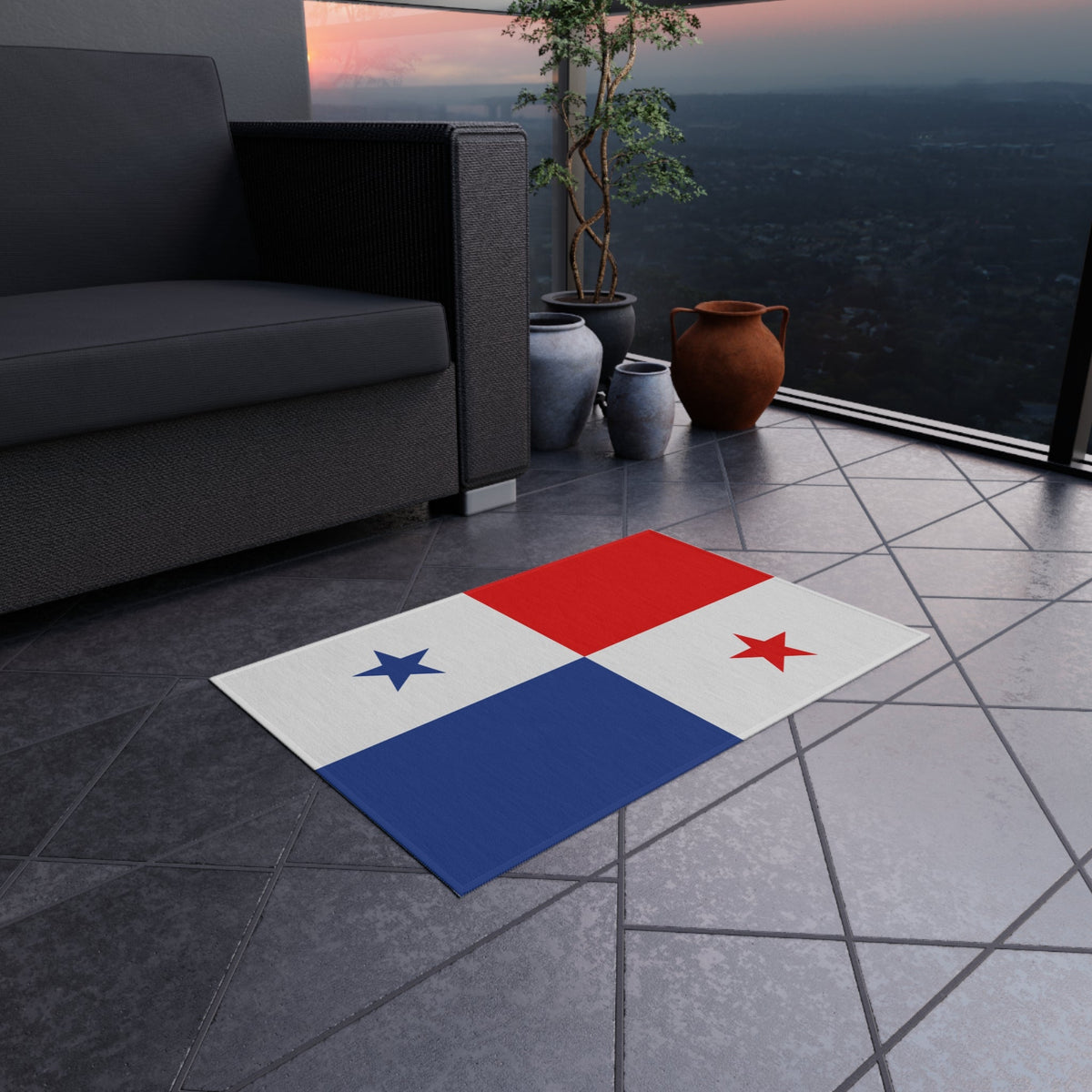 Flag Of Panama Outdoor Non-Slip Door Mat | Santiago | Tocumen | David | Gift for Panamanians | 24"x36" Home Decor La Vie Bien Flag Of Panama Outdoor Non-Slip Door Mat | Santiago | Tocumen | David | Gift for Panamanians | 24"x36"
