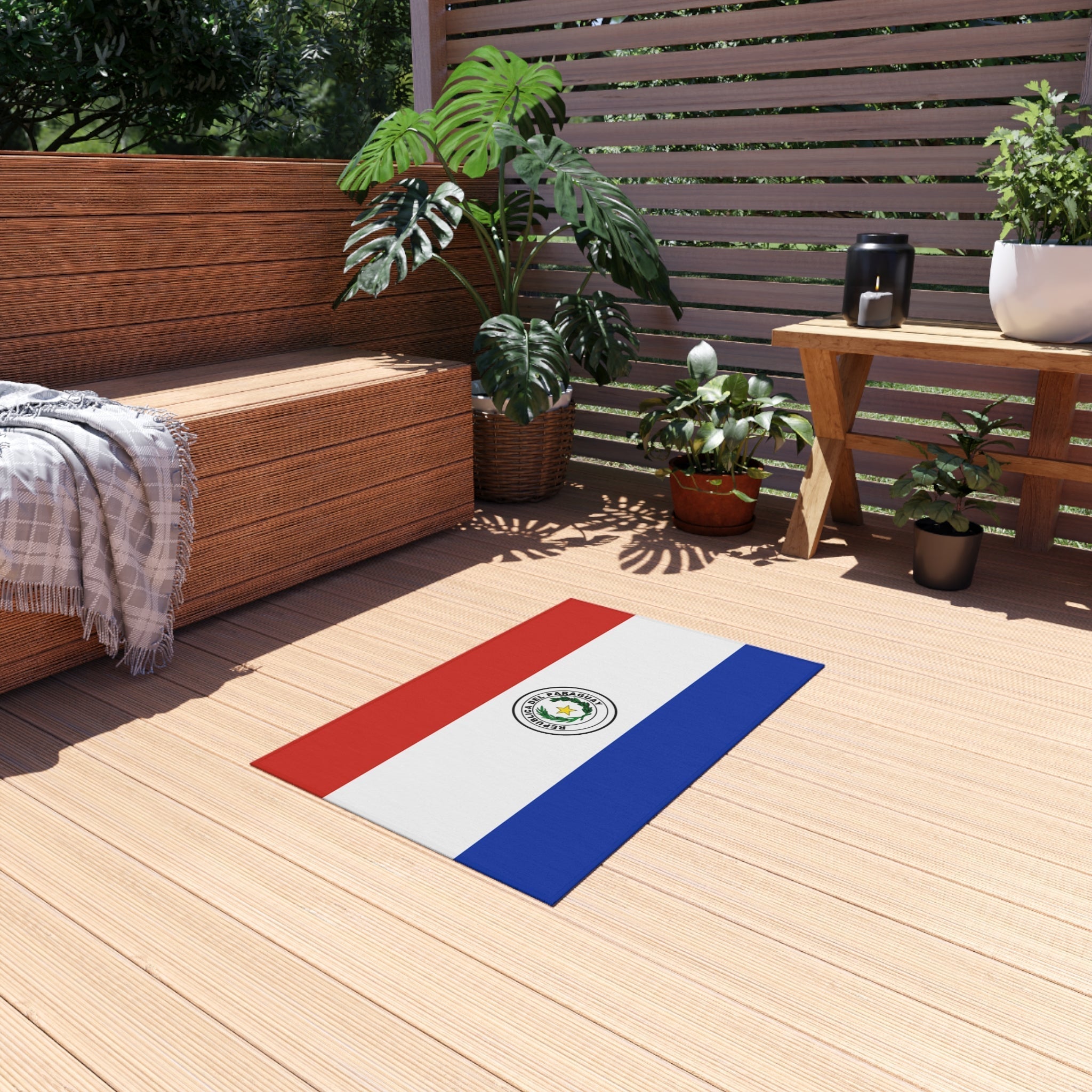 Flag Of Paraguay Outdoor Non - Slip Door Mat | Asuncion | Ciudad Del Este | San Lorenzo | Gift for Paraguayans | 24"x36" Home Decor La Vie Bien Flag Of Paraguay Outdoor Non - Slip Door Mat | Asuncion | Ciudad Del Este | San Lorenzo | Gift for Paraguayans | 24"x36"