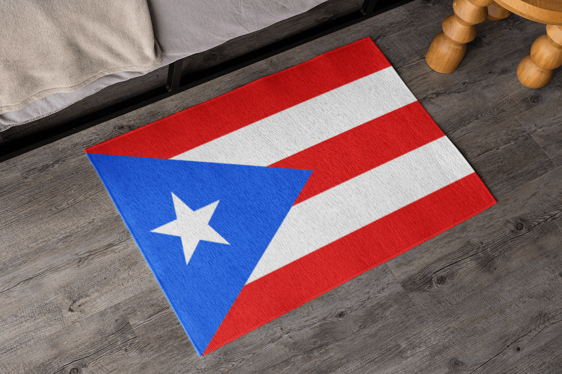 Flag Of Puerto Rico Outdoor Non - Slip Door Mat | Copa America | 24"x36" Home Decor La Vie Bien Flag Of Puerto Rico Outdoor Non - Slip Door Mat | Copa America | 24"x36"