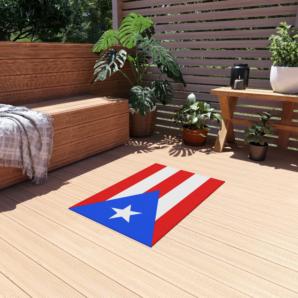 Flag Of Puerto Rico Outdoor Non - Slip Door Mat | Copa America | 24"x36" Home Decor La Vie Bien Flag Of Puerto Rico Outdoor Non - Slip Door Mat | Copa America | 24"x36"