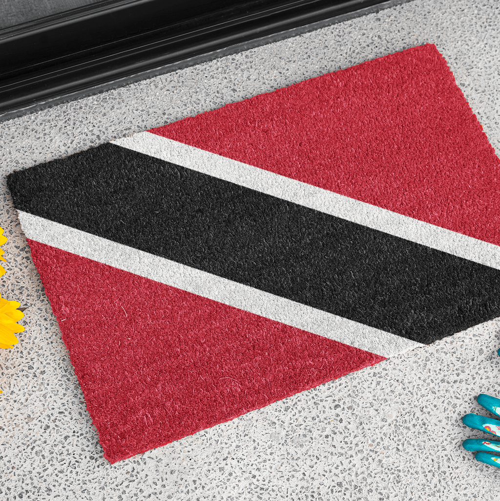 Flag Of Trinidad and Tobago Outdoor Non - Slip Door Mat | Chaguanas | San Fernando | 24"x36" Home Decor La Vie Bien Flag Of Trinidad and Tobago Outdoor Non - Slip Door Mat | Chaguanas | San Fernando | 24"x36"