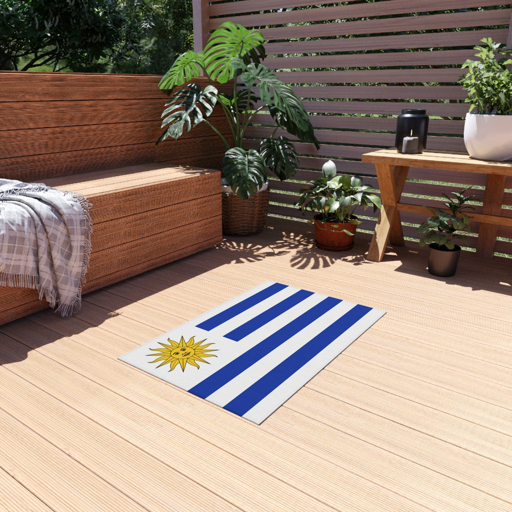 Flag Of Uruguay Outdoor Non - Slip Door Mat | Montevideo | Salto | Gift for Uruguayans | 24"x36" Home Decor La Vie Bien Flag Of Uruguay Outdoor Non - Slip Door Mat | Montevideo | Salto | Gift for Uruguayans | 24"x36"
