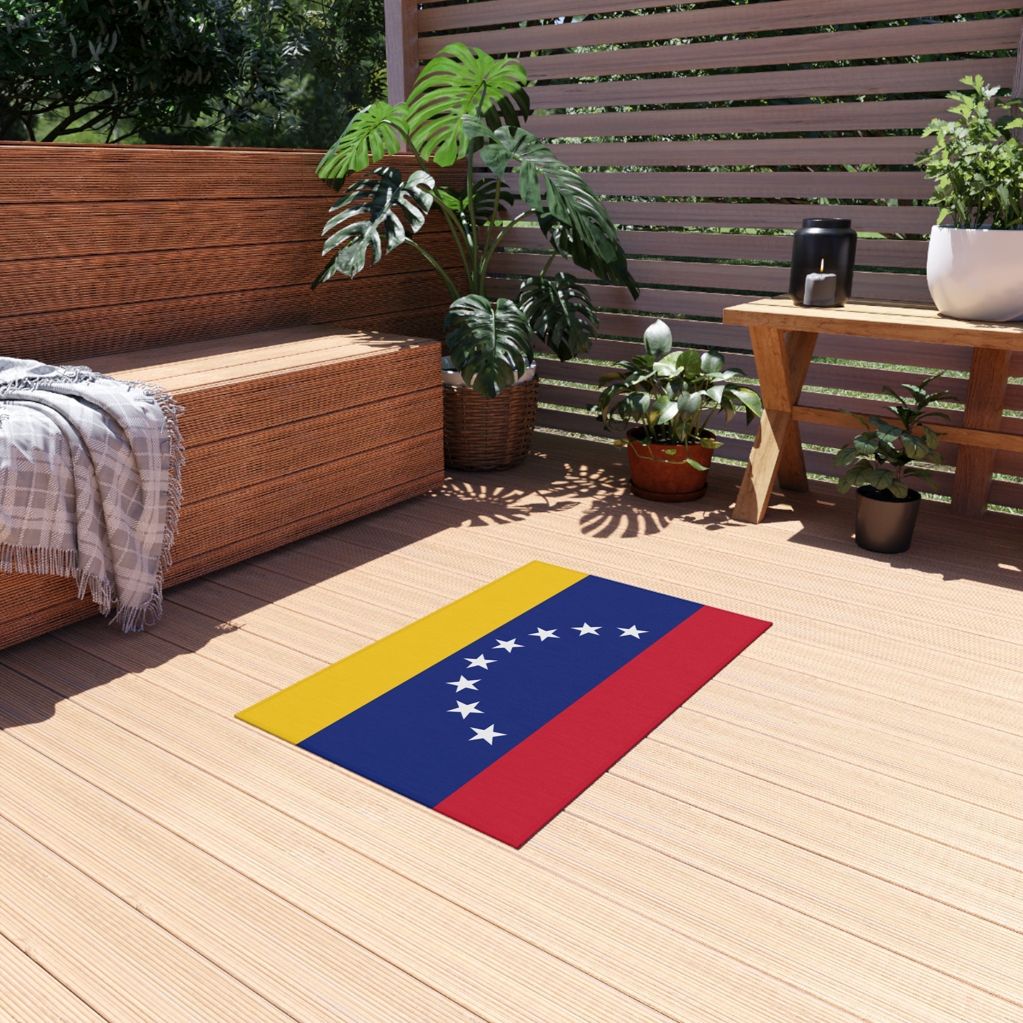 Flag Of Venezuela Outdoor Non - Slip Door Mat | Copa America | 24"x36" Home Decor La Vie Bien Flag Of Venezuela Outdoor Non - Slip Door Mat | Copa America | 24"x36"