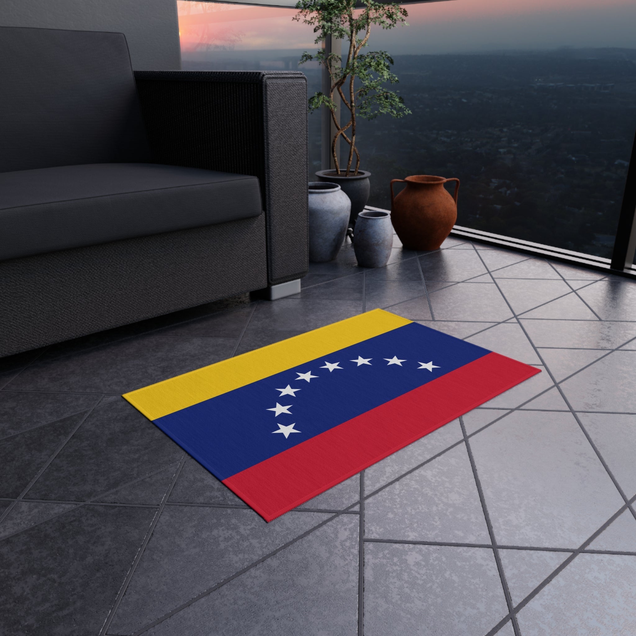 Flag Of Venezuela Outdoor Non - Slip Door Mat | Copa America | 24"x36" Home Decor La Vie Bien Flag Of Venezuela Outdoor Non - Slip Door Mat | Copa America | 24"x36"