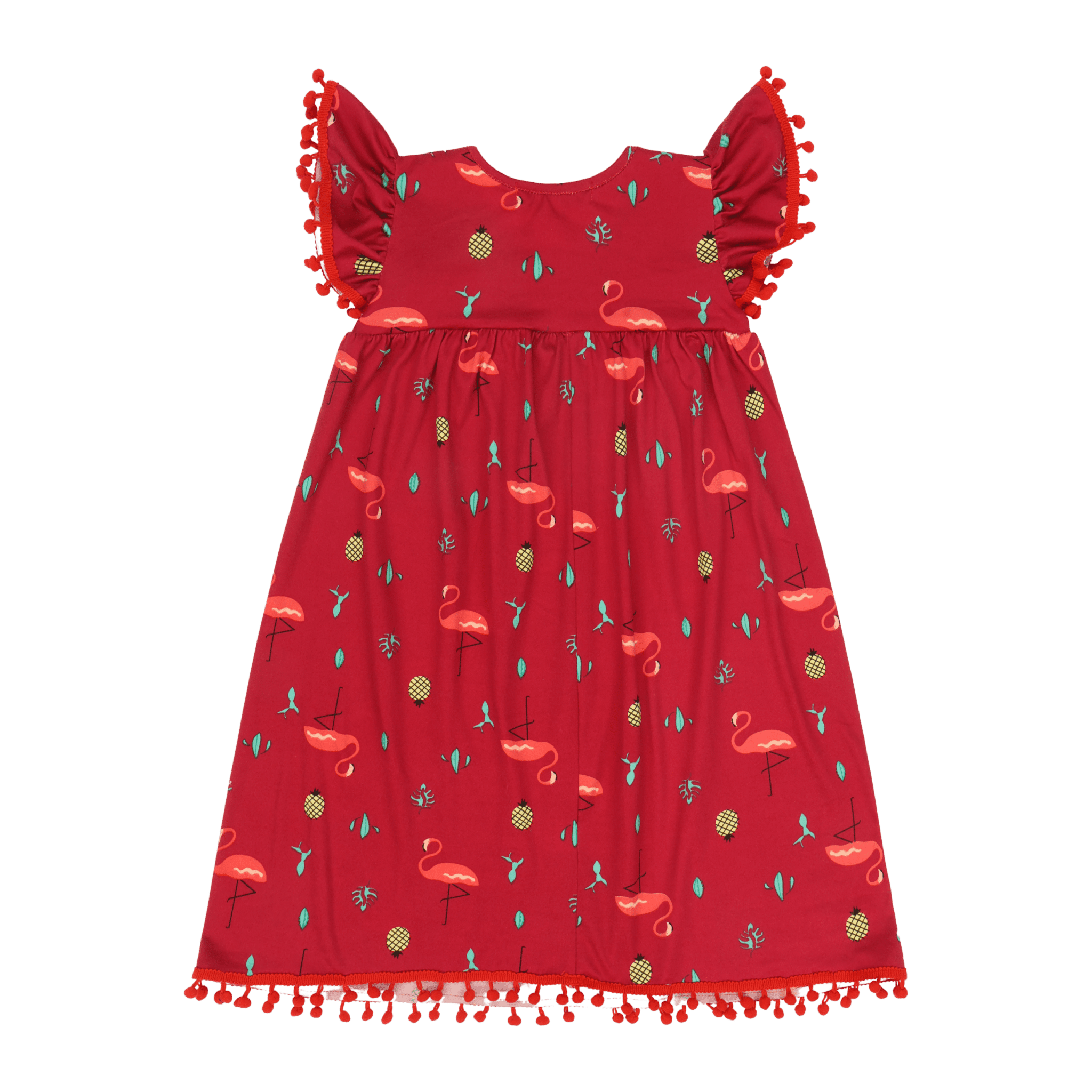 Flamingo Short Sleeve Dress – Colorful Multicultural Kids Outfit