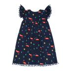 Flamingo Short Sleeve Dress – Colorful Multicultural Kids Outfit