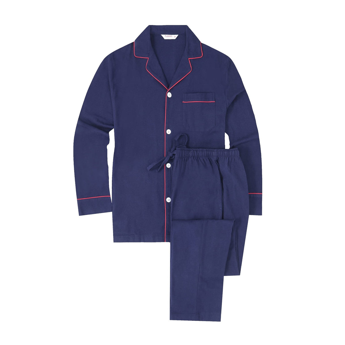 Flannel People Mens 100% Cotton Flannel Pajama Set with Pant Pockets & Drawstring pajama-sets La Vie Bien Flannel People Mens 100% Cotton Flannel Pajama Set with Pant Pockets & Drawstring