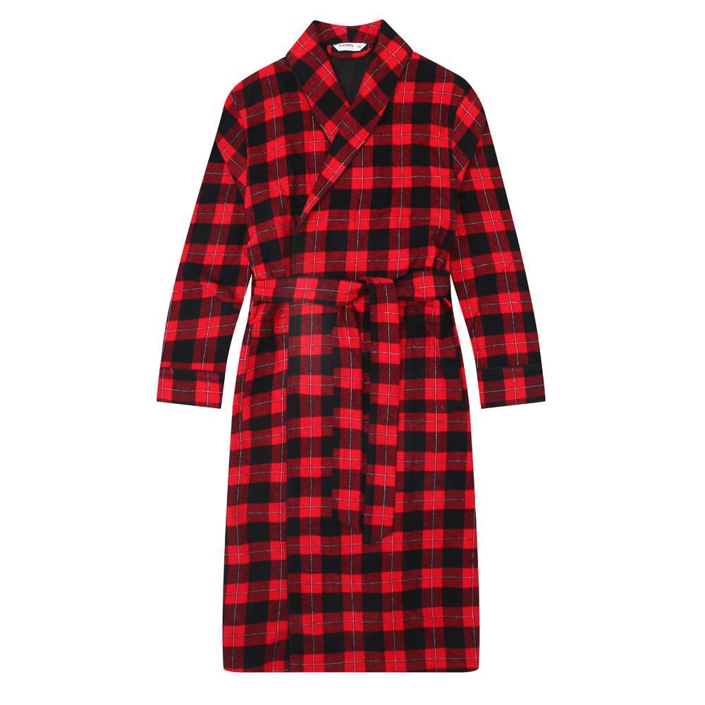 Flannel People Men's Flannel Robe bathrobes La Vie Bien Flannel People Men's Flannel Robe