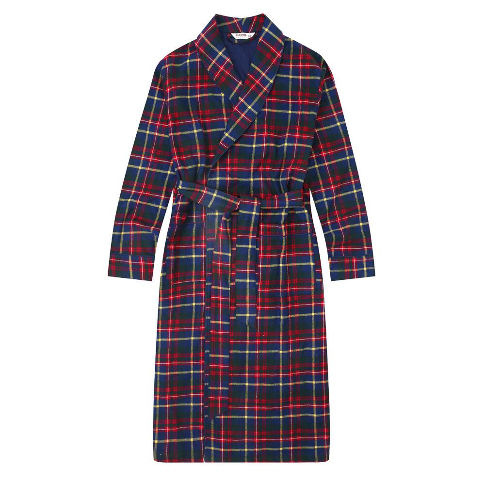 Flannel People Men's Flannel Robe bathrobes La Vie Bien Flannel People Men's Flannel Robe
