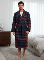 Flannel People Men's Flannel Robe bathrobes La Vie Bien Flannel People Men's Flannel Robe