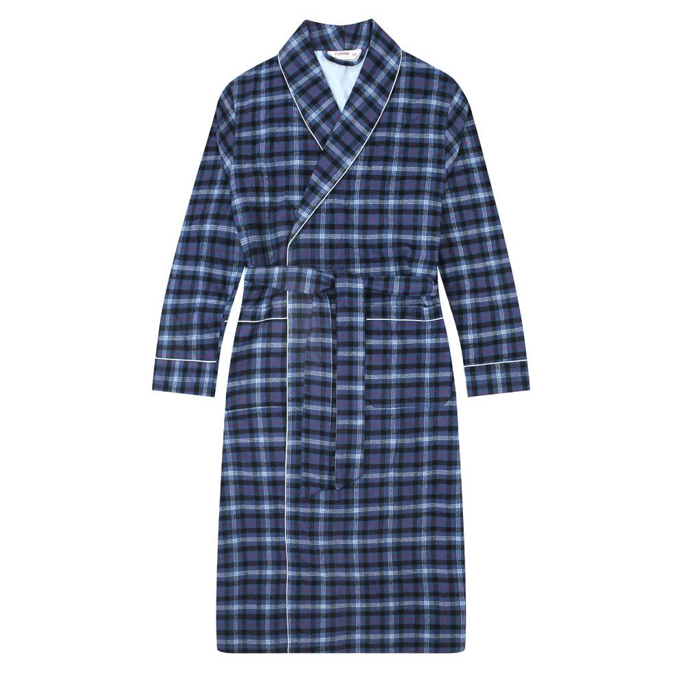Flannel People Men's Flannel Robe bathrobes La Vie Bien Flannel People Men's Flannel Robe