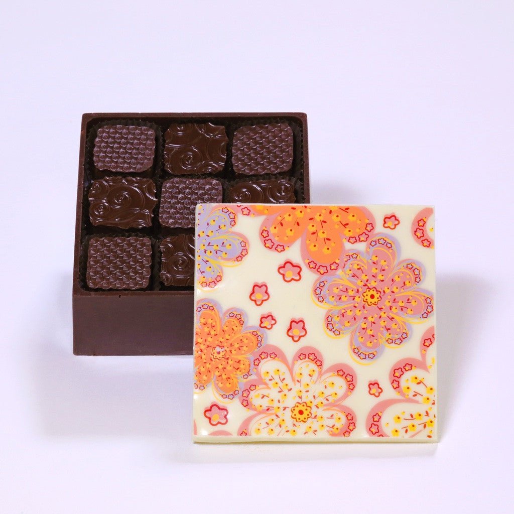 Fleur de Sel Caramel Edible Chocolate Box Edible Box La Vie Bien Fleur de Sel Caramel Edible Chocolate Box