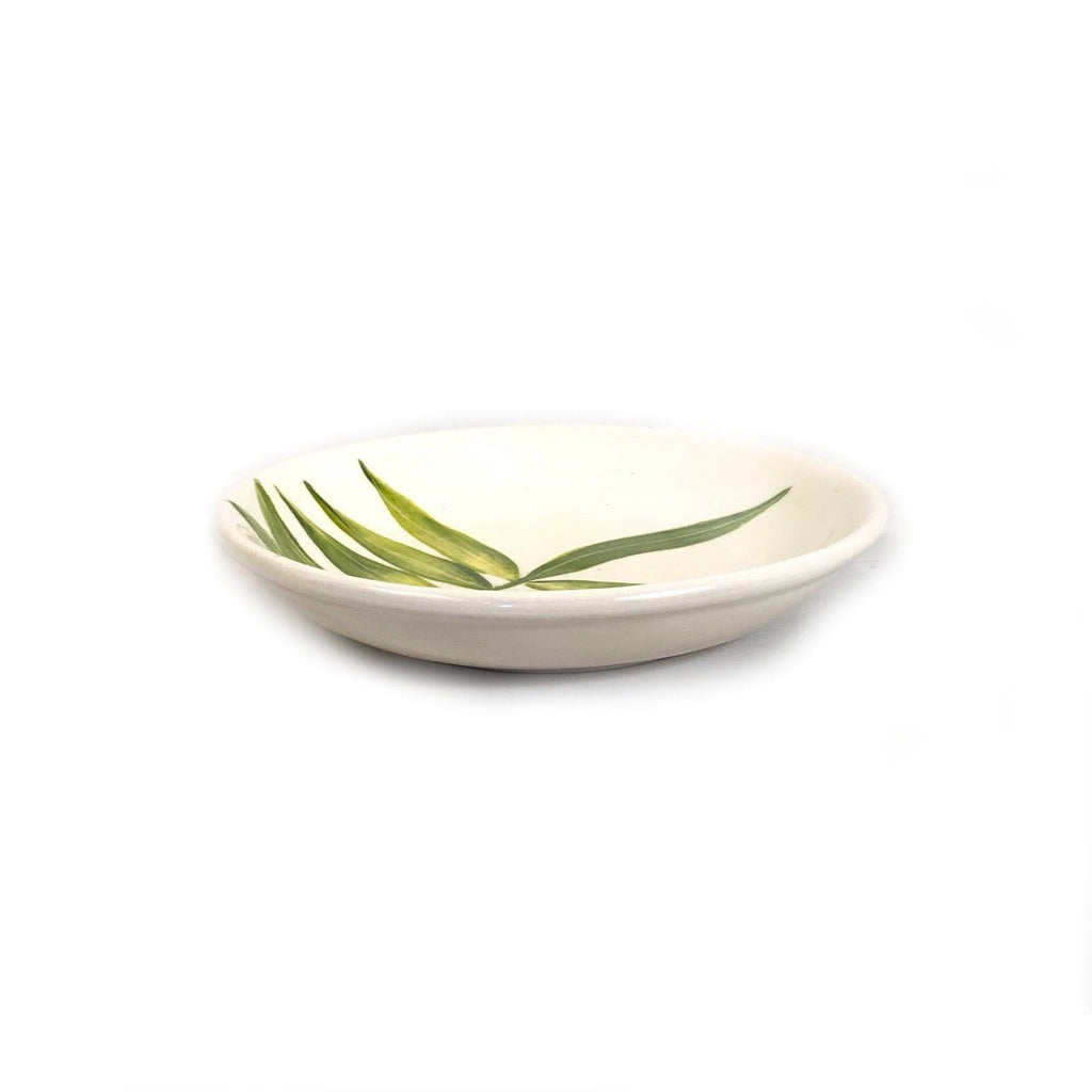 Floating Leaves Dessert Plate - Green La Vie Bien Floating Leaves Dessert Plate - Green