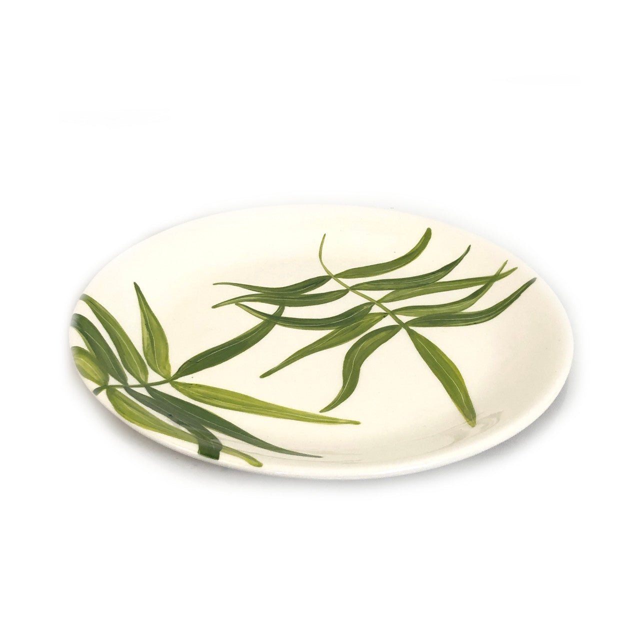 Floating Leaves Dinner Plate - Green La Vie Bien Floating Leaves Dinner Plate - Green