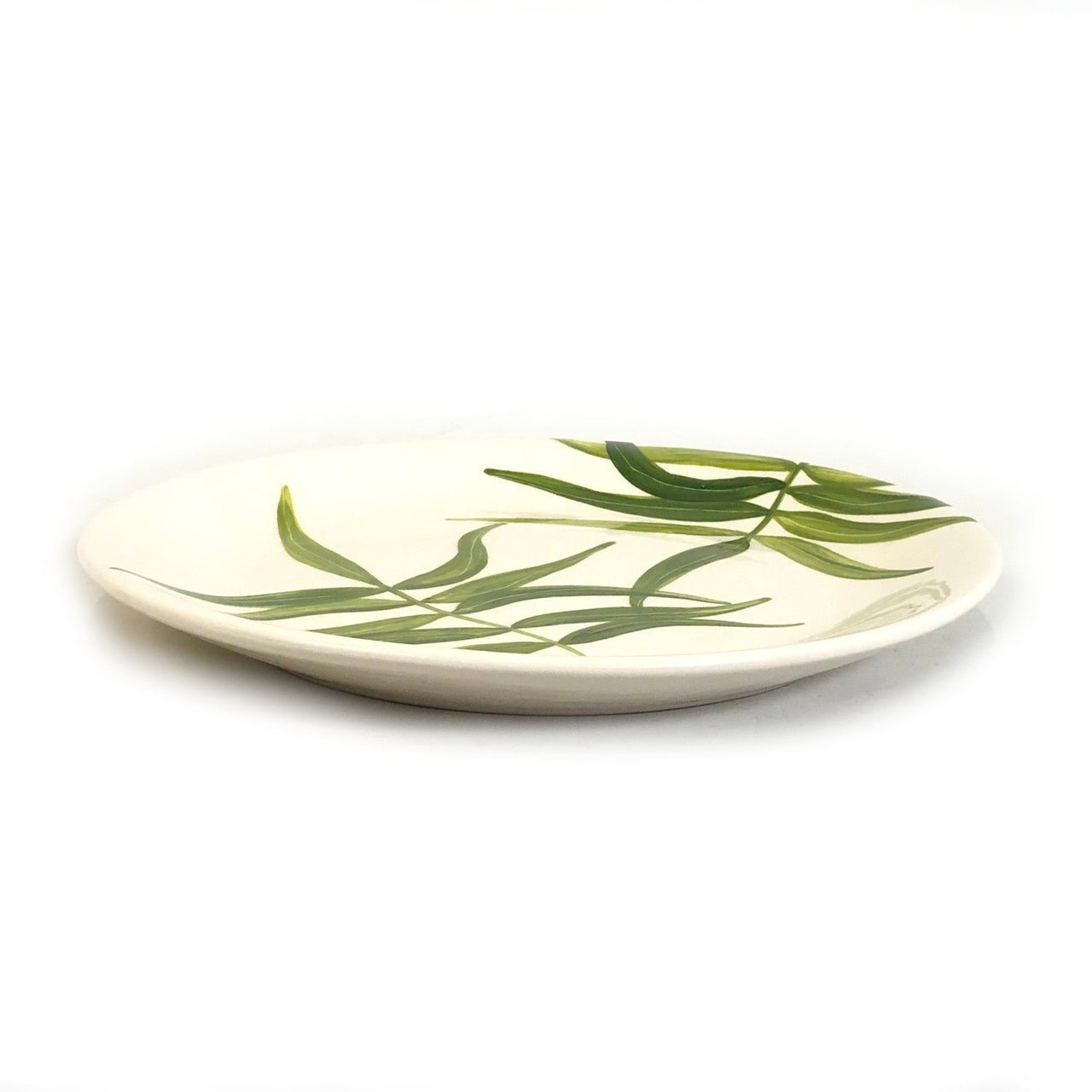 Floating Leaves Dinner Plate - Green La Vie Bien Floating Leaves Dinner Plate - Green