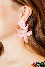 Flora Statement Earrings - Ballet Slipper