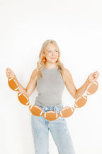 Flora Statement Earrings - Metallic Orange