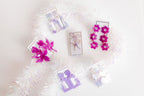 Flora Statement Earrings - Orchid Purple