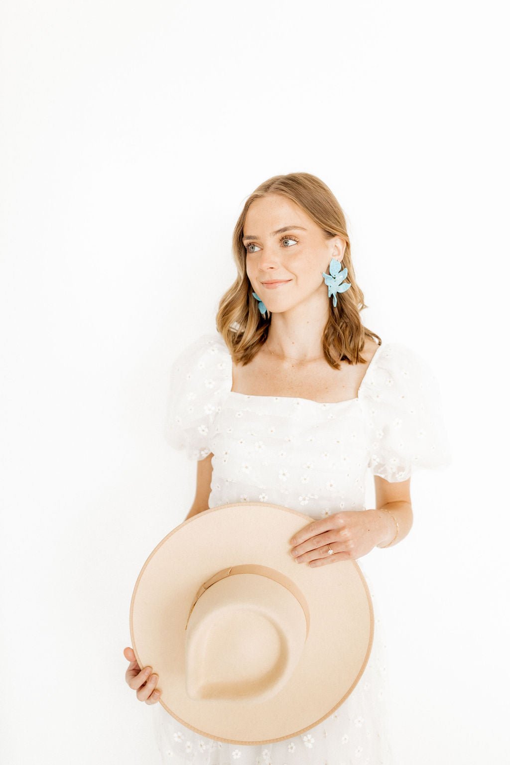 Flora Statement Earrings - Turquoise
