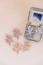 Flora Statement Earrings - Vintage Rose