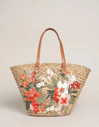 Floral Basket Tote - Alljoy Landing Purses & Bags La Vie Bien Floral Basket Tote - Alljoy Landing