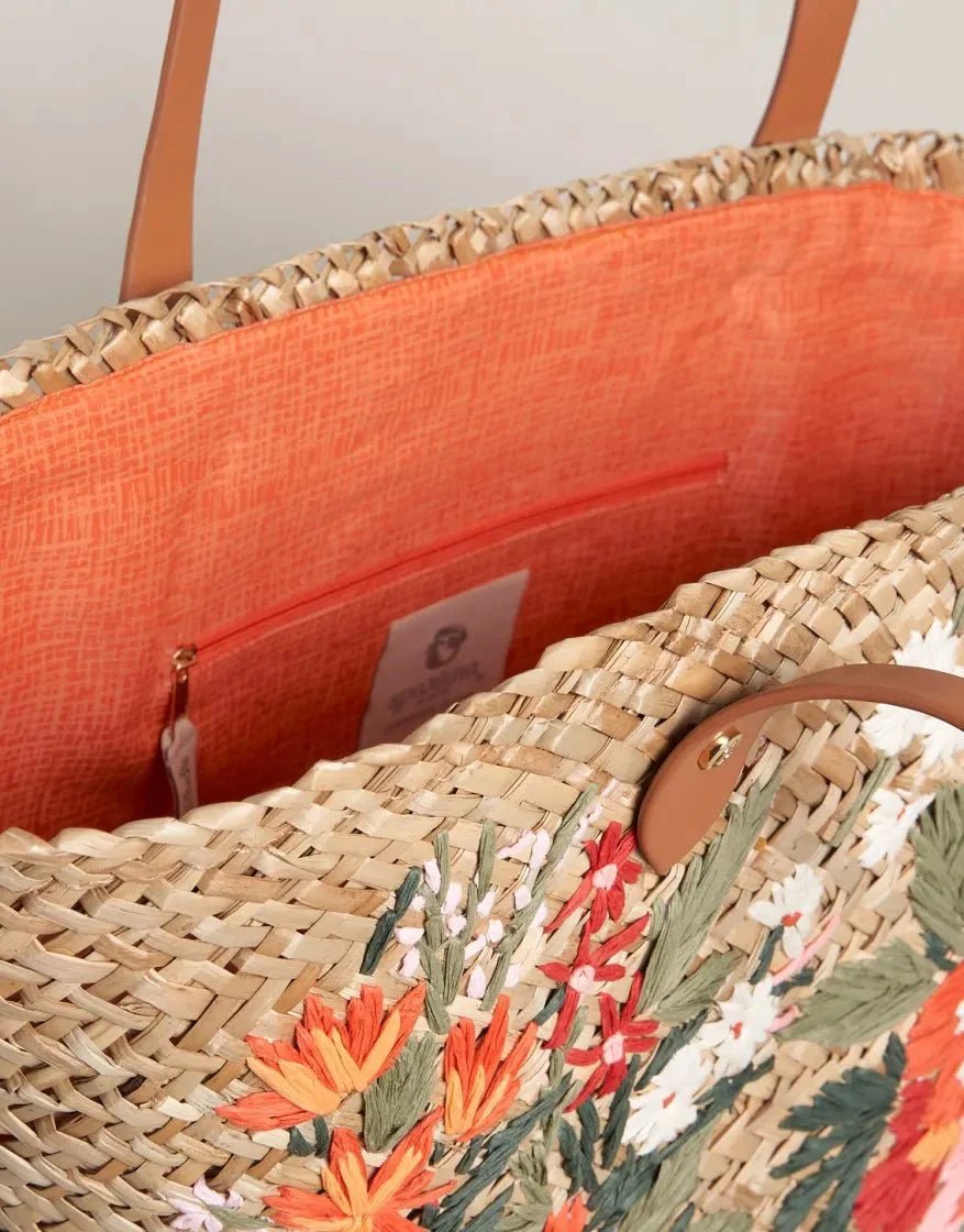 Floral Basket Tote - Alljoy Landing Purses & Bags La Vie Bien Floral Basket Tote - Alljoy Landing