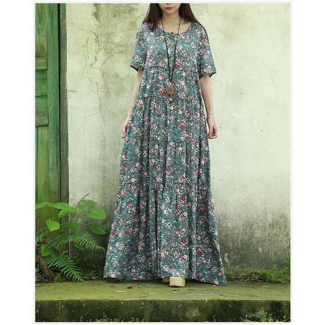 Floral Bohemian Hippie Dress