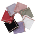 Floral Embellished Chiffon Hijab Scarf (MH221)