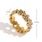 Floral Eternity Ring Ring La Vie Bien Floral Eternity Ring