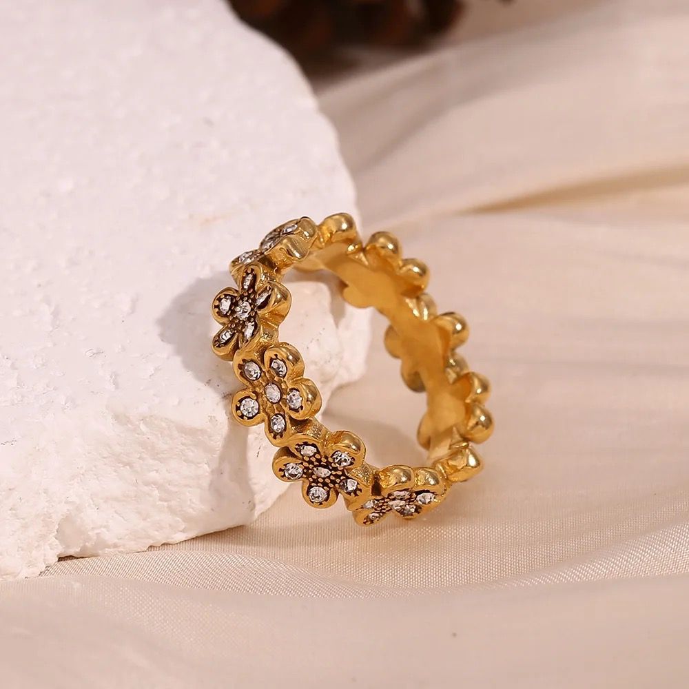 Floral Eternity Ring Ring La Vie Bien Floral Eternity Ring
