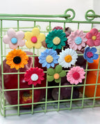 Colorful Flower Magnets (Set of 3) by Why Begin