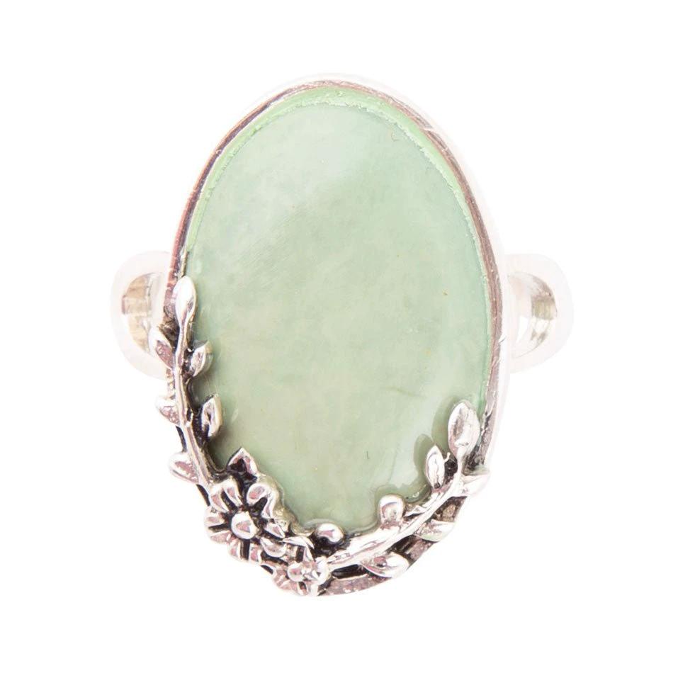 Floral Green Turquoise and Sterling Silver Ring by Barse Jewelry