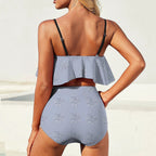 Floral hearts Ruffle Tankini Swimsuit by SALE-Personal Design