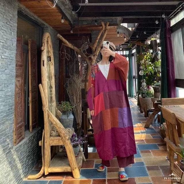 Floral Patchwork Tunic Dress