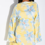 Floral Print Washed Crinkle Maxi Dress(MS437)