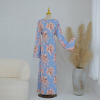 Floral Print Washed Crinkle Maxi Dress(MS437)
