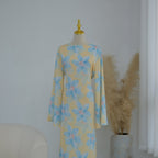 Floral Print Washed Crinkle Maxi Dress(MS437)