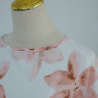 Floral Print Washed Crinkle Maxi Dress(MS437)
