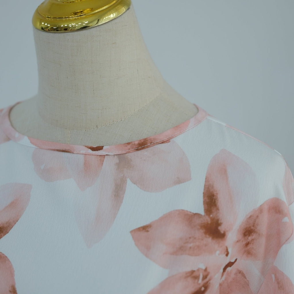 Floral Print Washed Crinkle Maxi Dress(MS437) La Vie Bien Floral Print Washed Crinkle Maxi Dress(MS437)