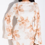Floral Print Washed Crinkle Maxi Dress(MS437) La Vie Bien Floral Print Washed Crinkle Maxi Dress(MS437)